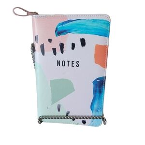 True Story Faux Leather Zip Around Closure Notebook New without Tags
